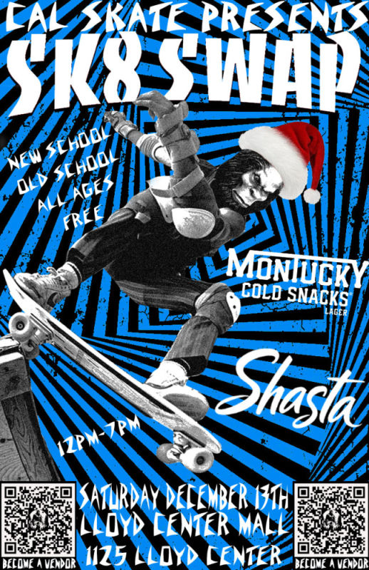 Oregon Skateswap Volume 3. portland @ Lloyd Center Mall 2025-12-13